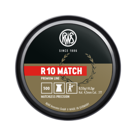RWS R10, Match Diabolo 4.5 mm remnants !